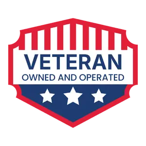Veteran owned and operated badge