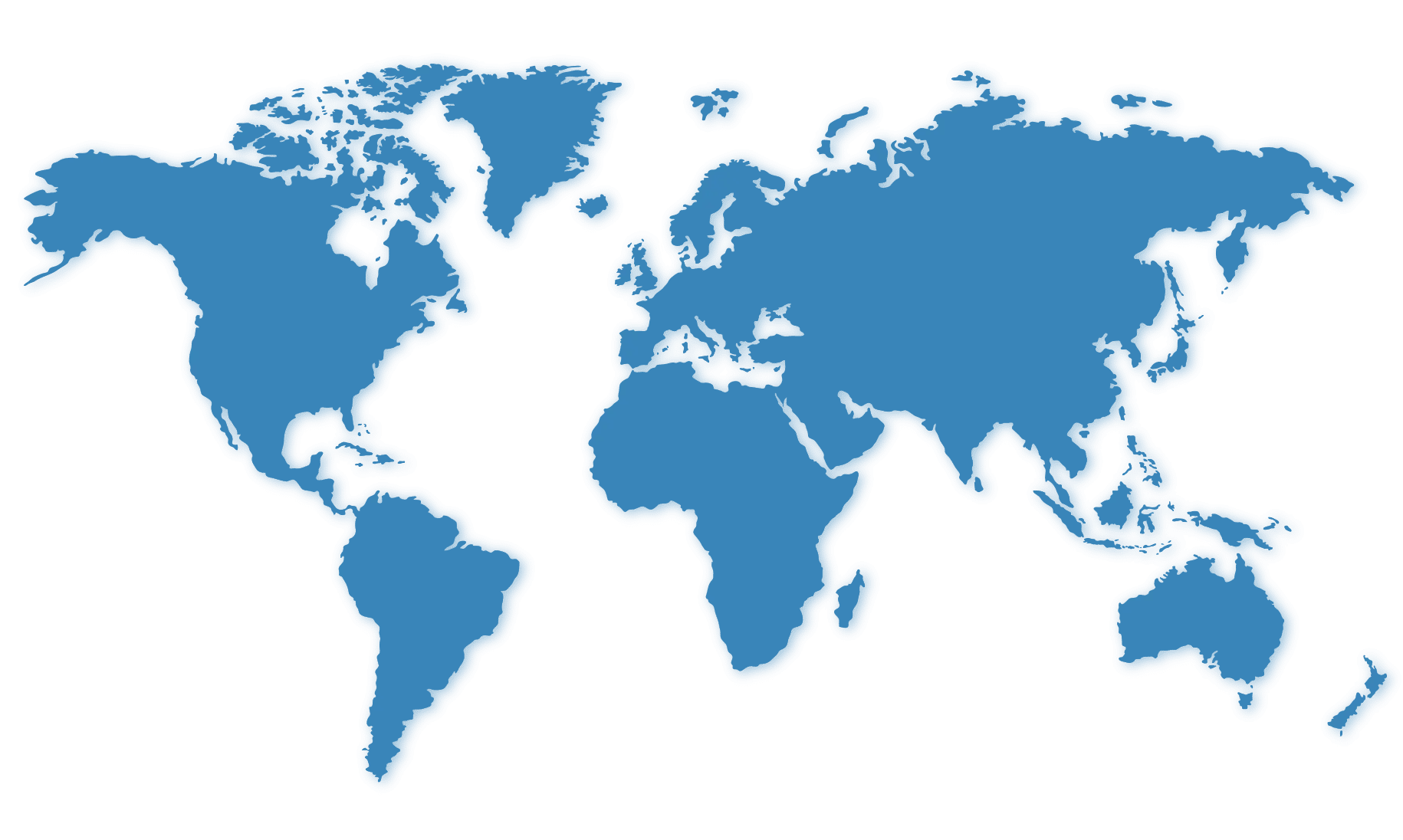 World map marking the countries Holiday Ice serves