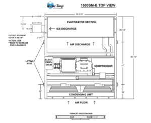 skid mounted ice machine 1500 SM-B